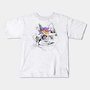 Caticorn Is My Valentine, Unicorn Valentine Kids T-Shirt